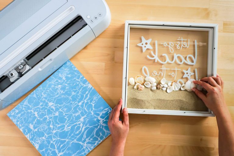 DIY Beach Shadow Box with the Cricut Hey, Let's Make Stuff