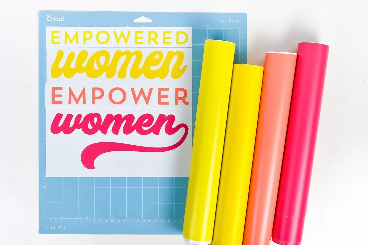 Select all images that will be welded together. How To Cut More Than One Color On A Cricut Mat Hey Let S Make Stuff