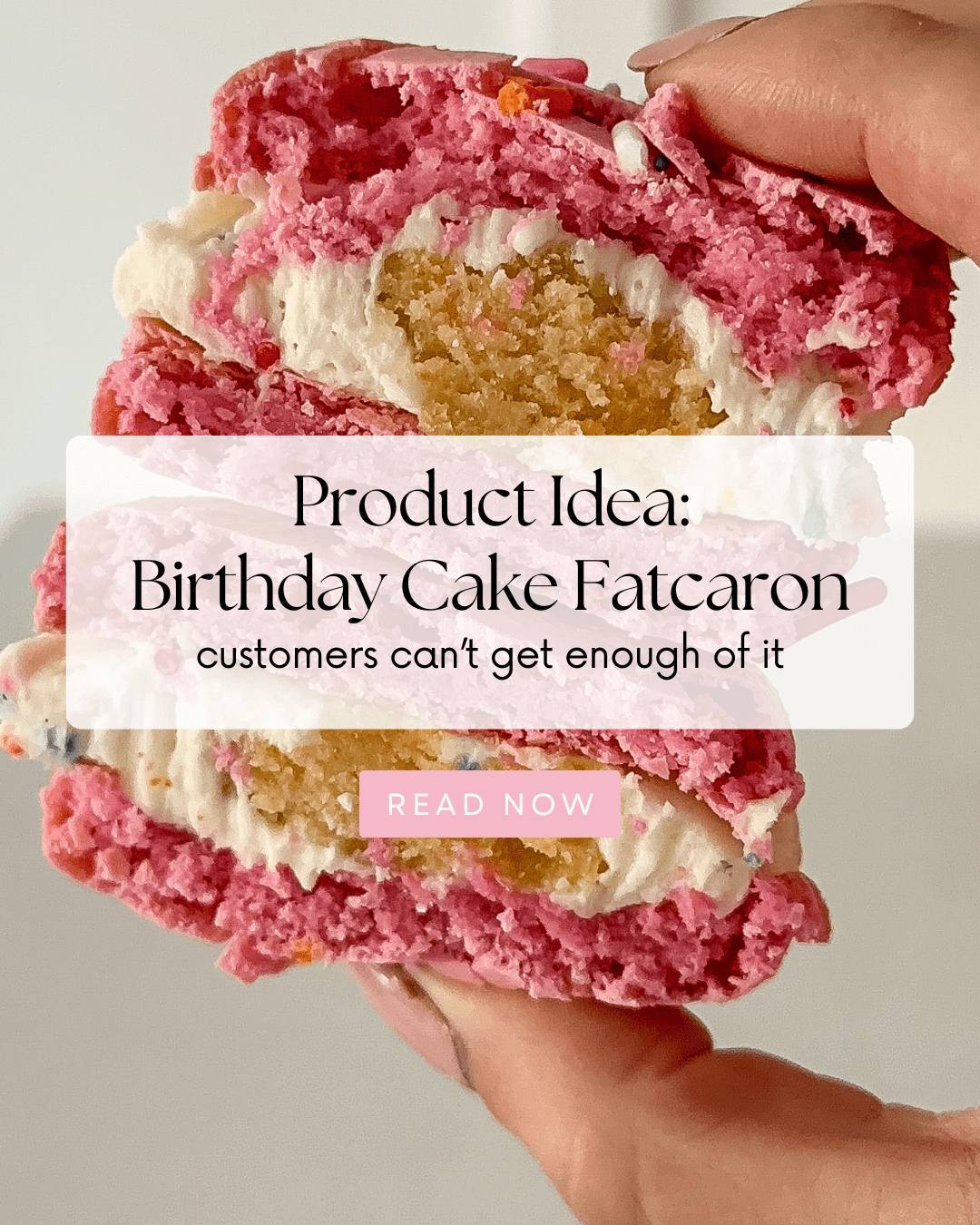 Product Idea: Birthday Cake Fatcaron