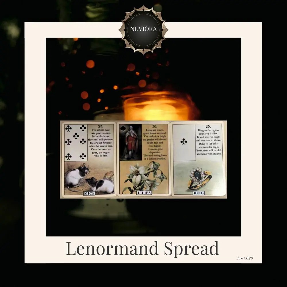 It’s Not the Cards That Change — It’s the Logic of the Spread| Lenormand Mice-Lily-Ring