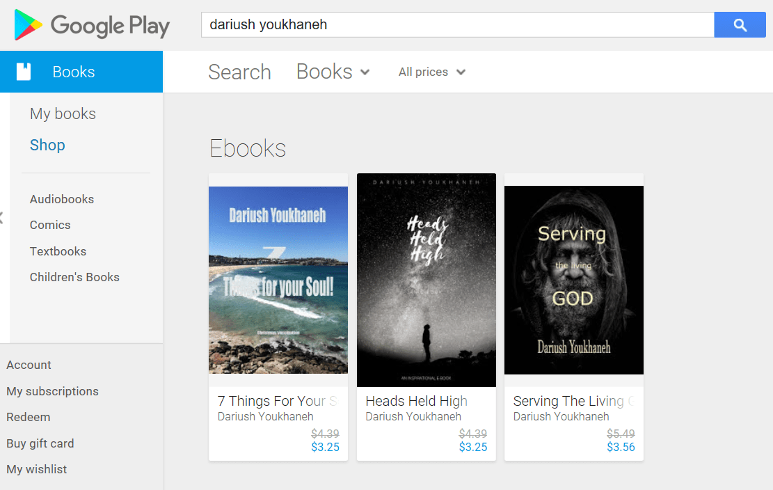 My books are LIVE in Google Play Store