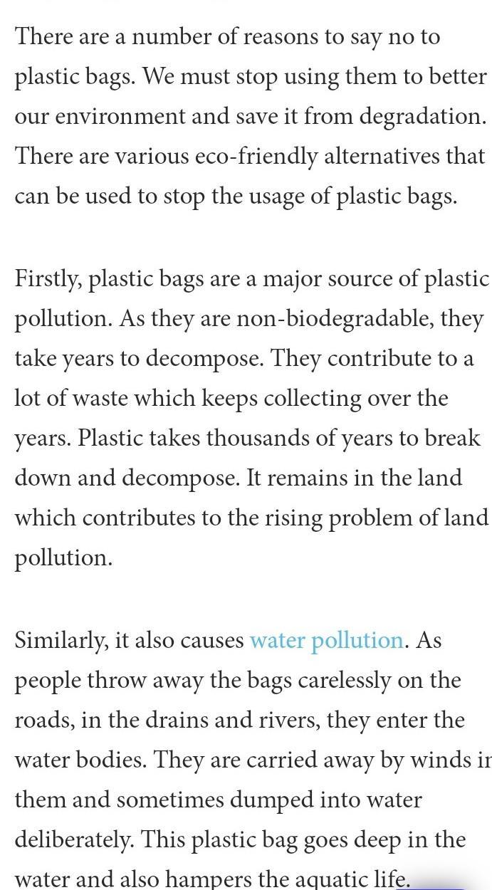 Persuasive Speech Grade A Studocu Every day more and more plastic bags are harming our environment by littering our streets and oceans.