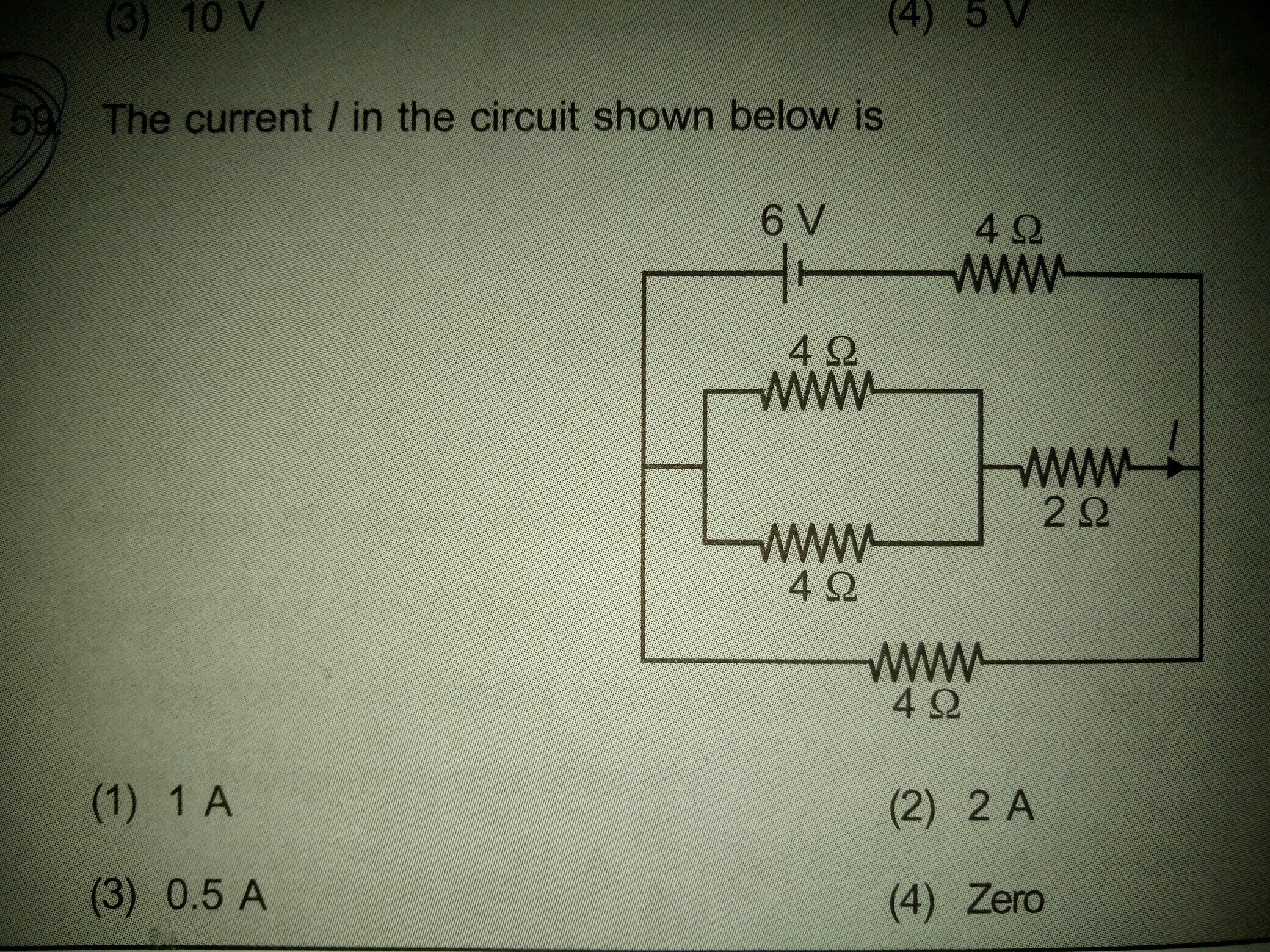 The Current I In The Circuit Shown Below Is Brainly In Due to the nature of this problem do not use rounded intermediate values in your calculations-including answers submitted in WebAssign.