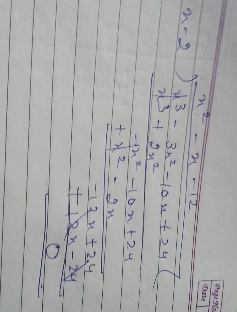 Examplefactorisex 3 3x 2 10x 24 We Need Some Trial Error With Factors Of 24 Ie 1 2 3 Etc F 1 No Good Ppt Download X3 10x2 x 10 Prev Question Next Question 0 votes.