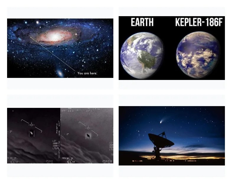 Gallery of 4 aliens discussion images from slide 9.