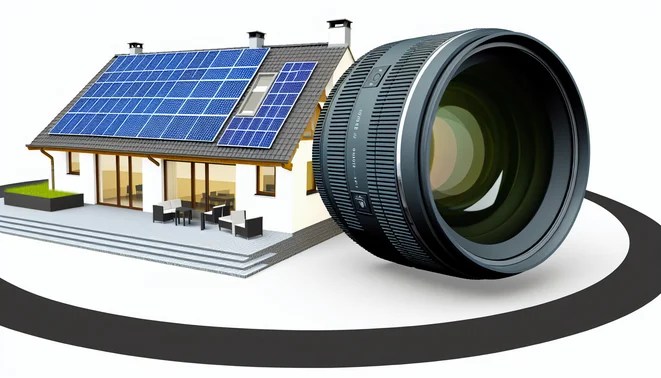 alt_text: A modern eco-home showcases solar panels and energy-efficient elements, embodying sustainability.