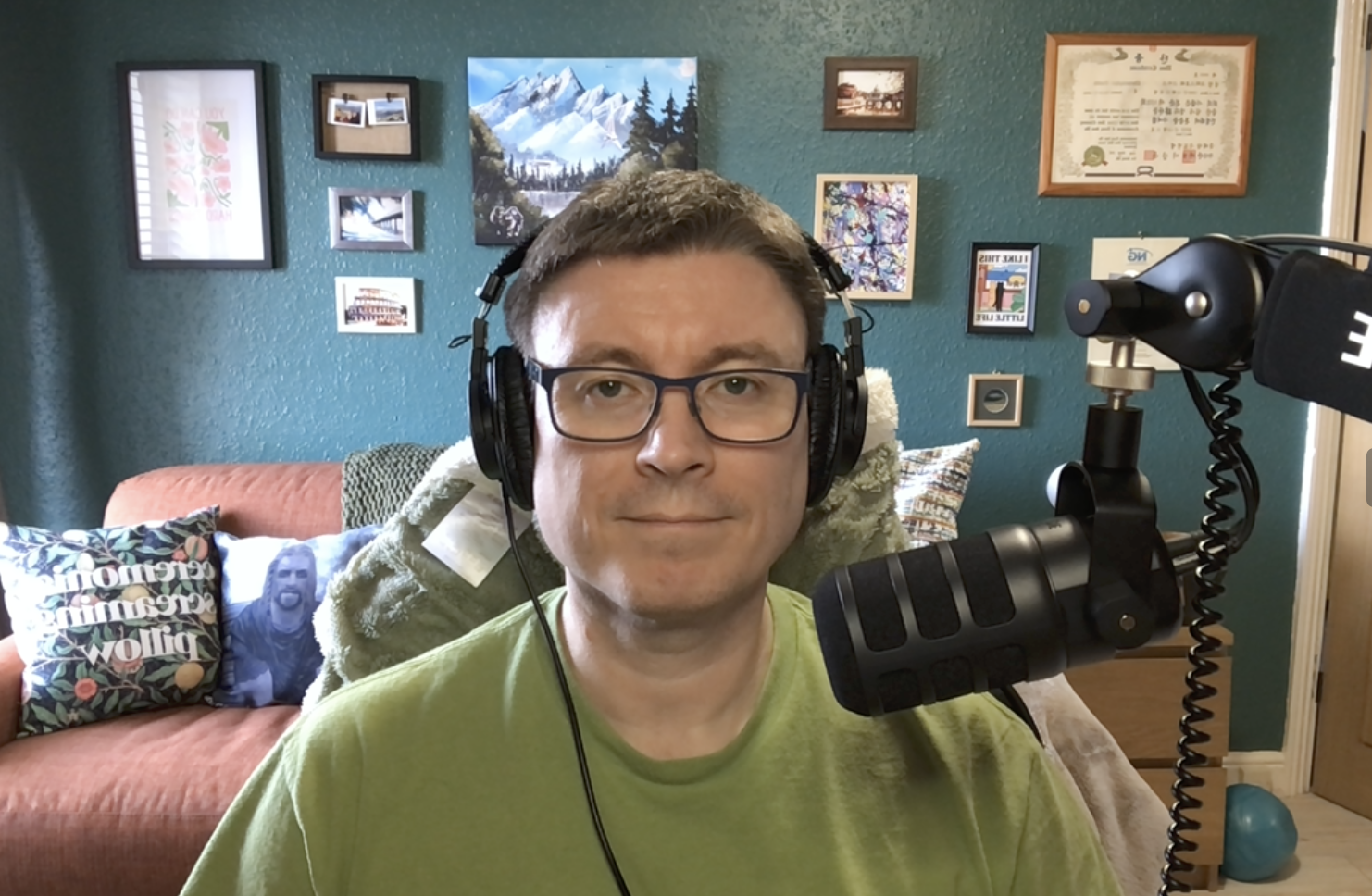 Chris Smith providing video counselling