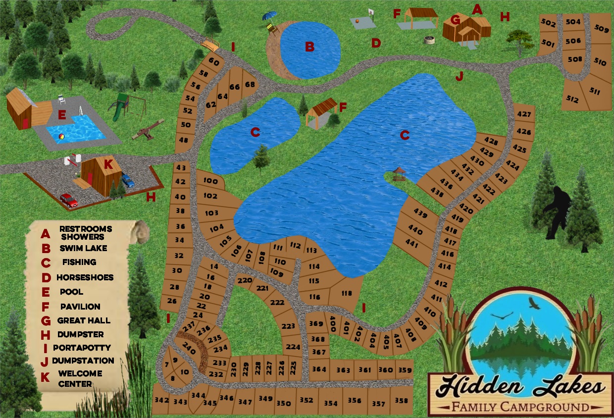 Directions Hidden Lakes Family Campground LLC Web Map 8 18 25 