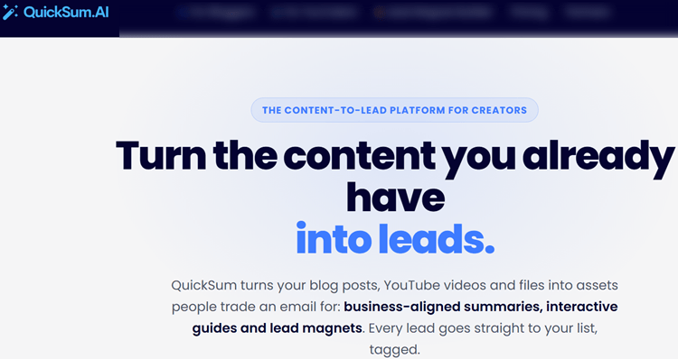 QuickSum AI