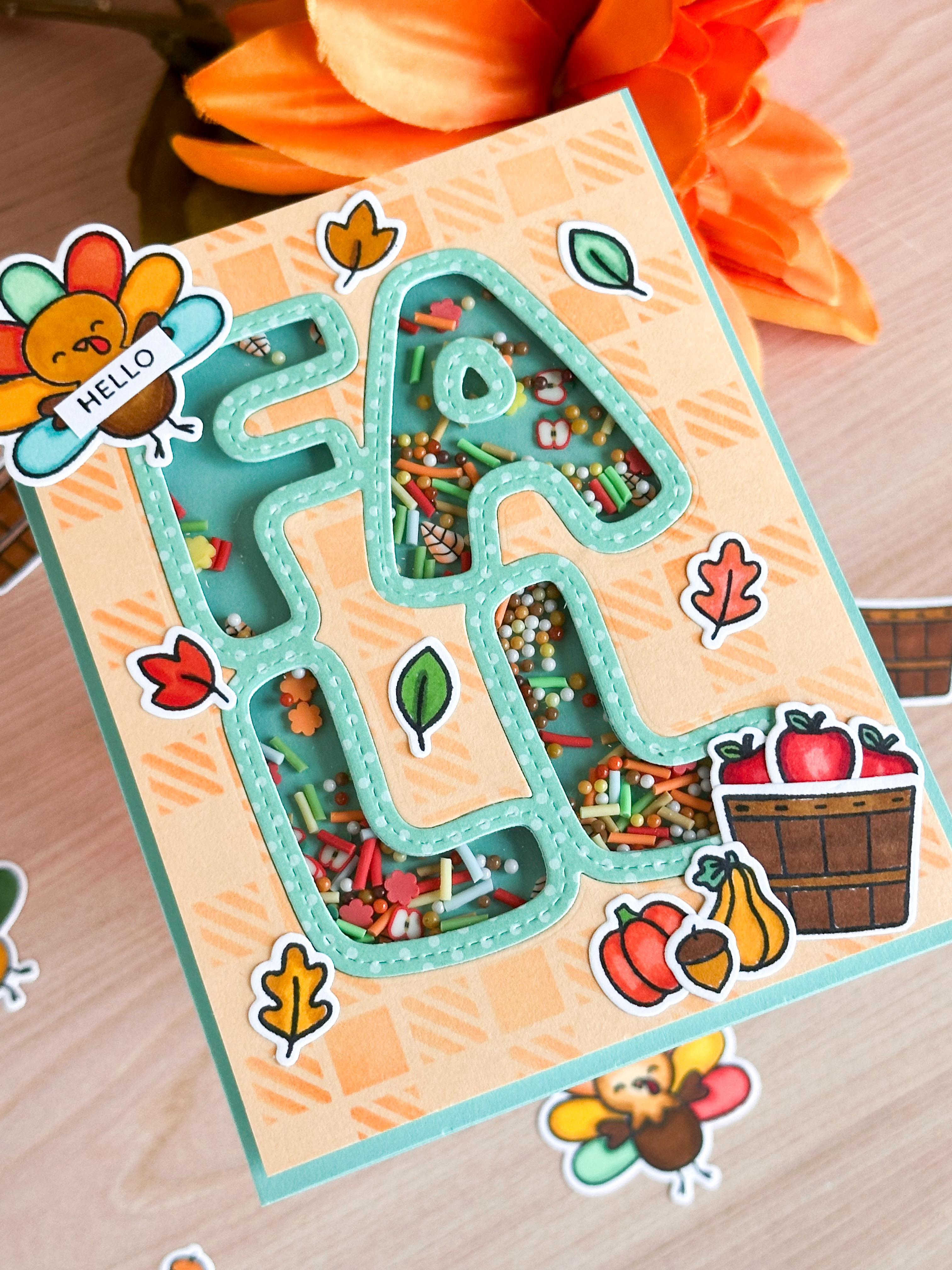 Design a Festive Fall Shaker Card – Pretty Pink Posh