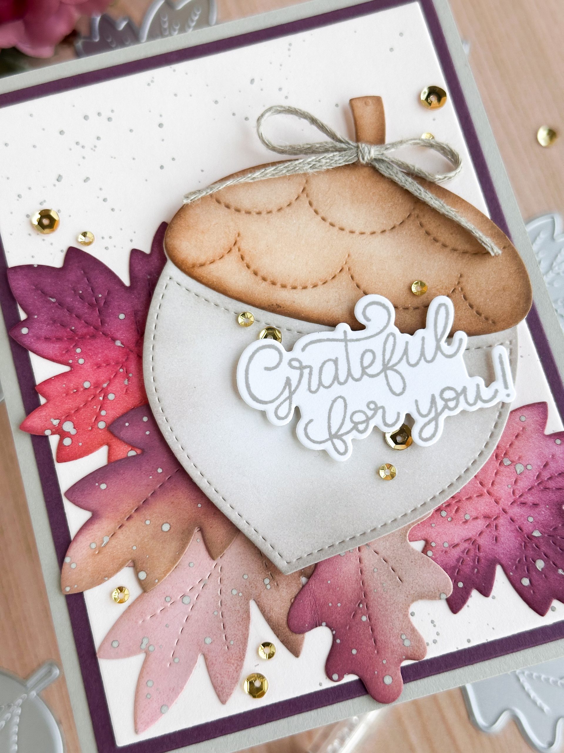 Fall Card in Plums and Pinks – Pretty Pink Posh