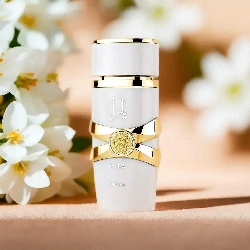 Lattafa Yara Hidden Samples - Premium Geometric Illustration - Mobile