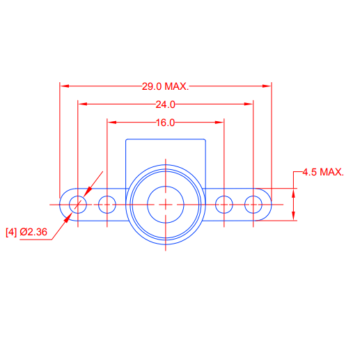 BA9S Socket Dimensions