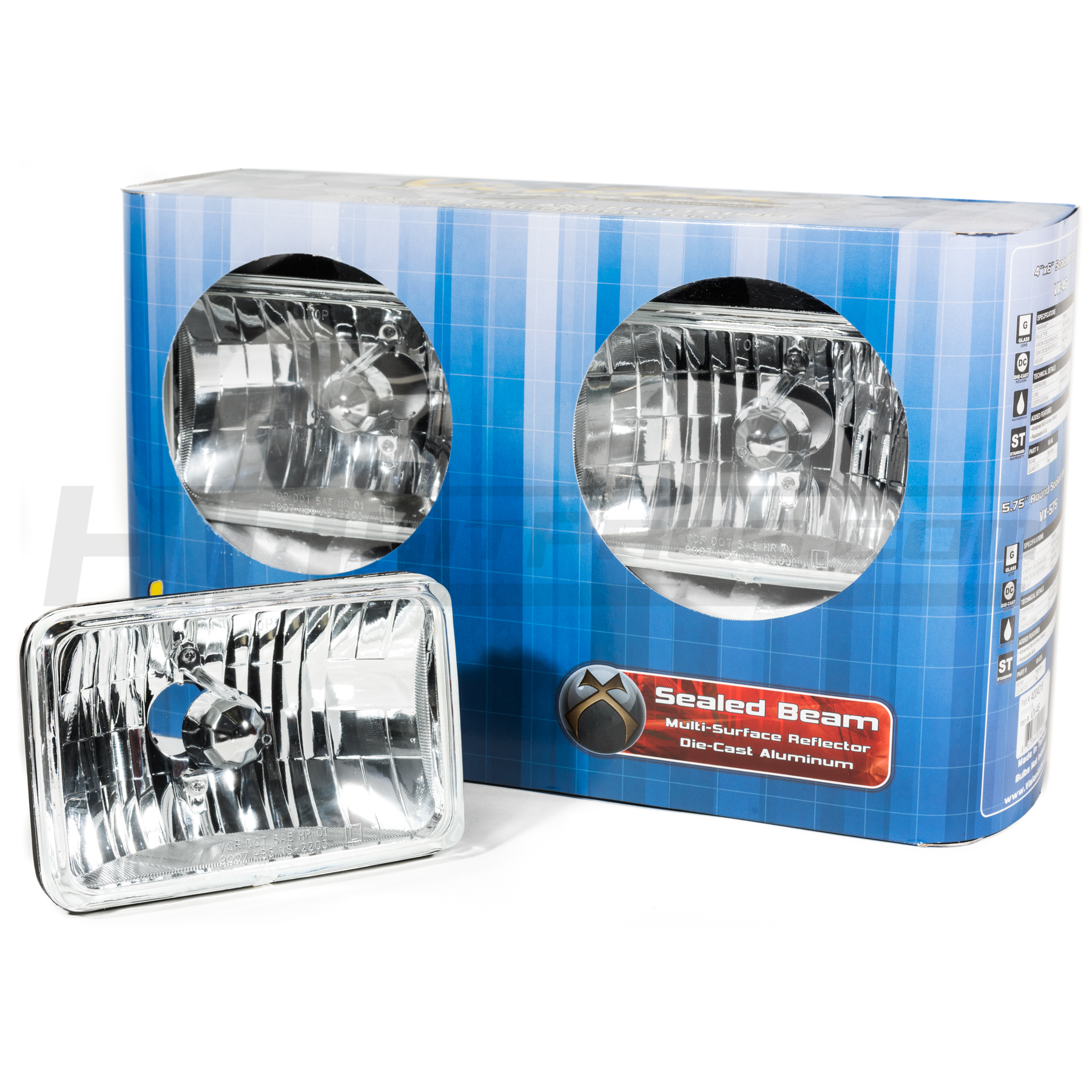 VisionX 4x6 Sealed Beam Headlight Conversion