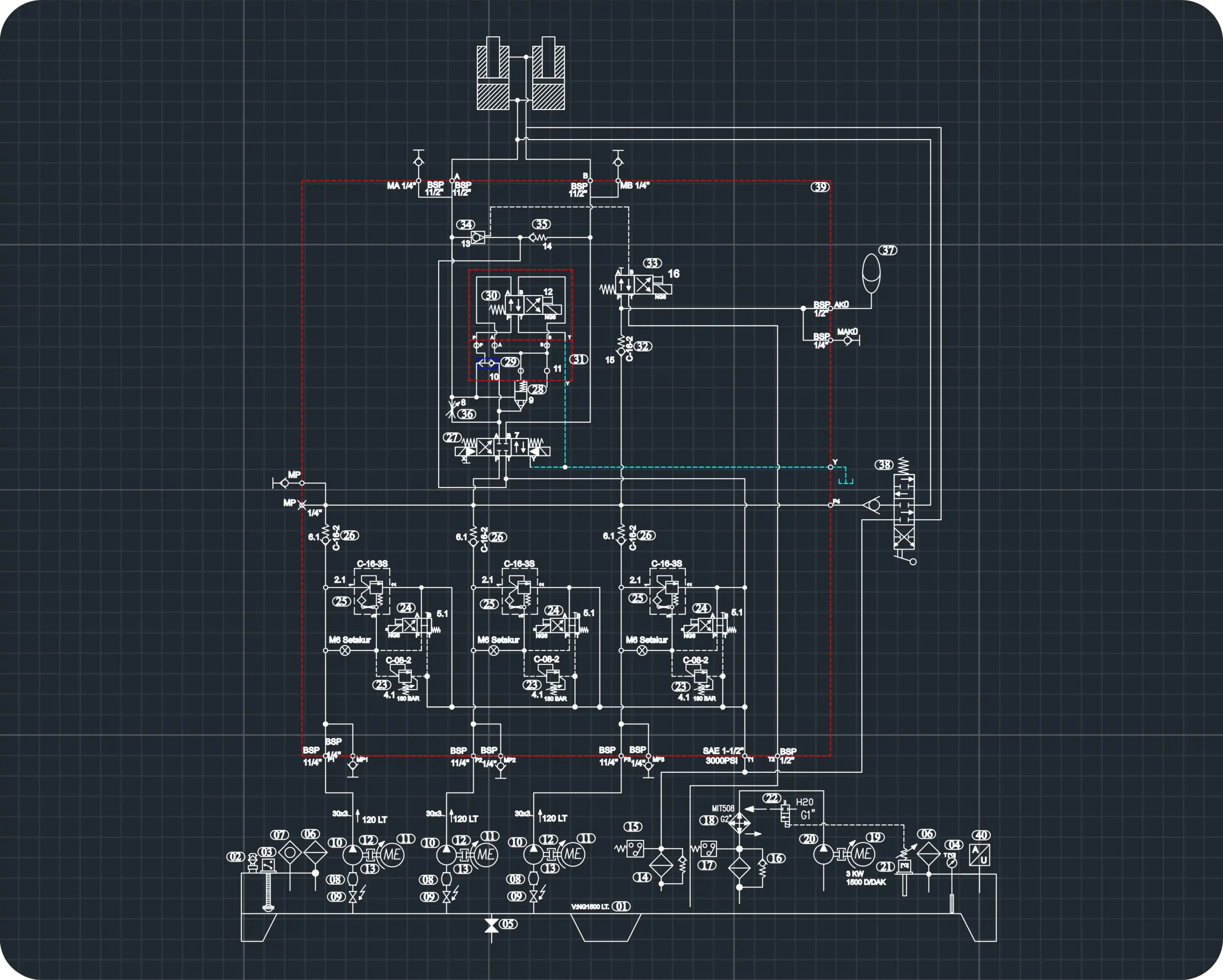 Hidrolik Devre Şeması