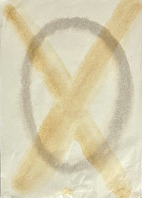 X vor dem O • Judith Haman • Materialbilder, Tonskulpturen •  24.10. – 1.11.26 • Künstlerhaus Bergedorf