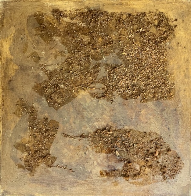 X vor dem O • Judith Haman • Materialbilder, Tonskulpturen •  24.10. – 1.11.26 • Künstlerhaus Bergedorf