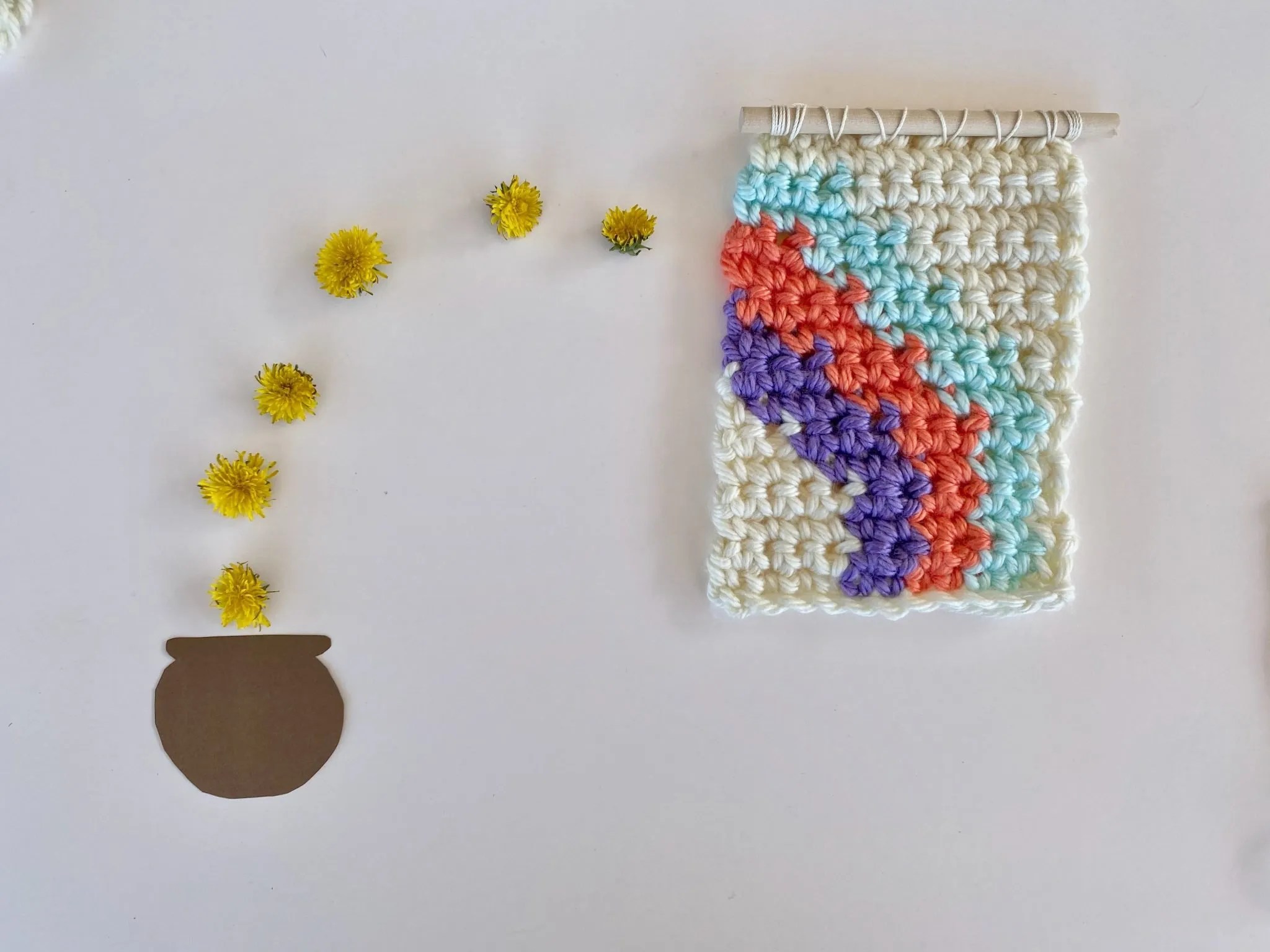 Mini Rainbow Wall Hanging (right)