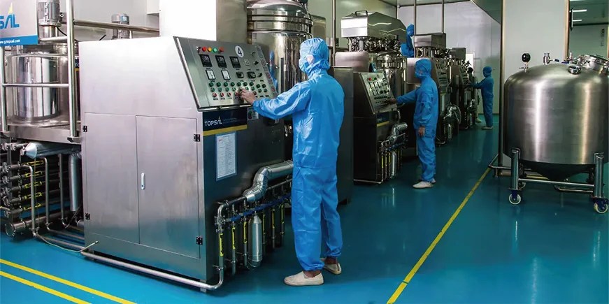 Suvael controlled emulsification workshop for skincare manufacturing