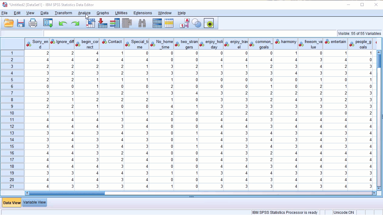 Factor Analysis Using Principal Component Method In SPSS | High On Data