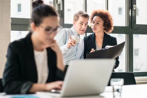 toxic employee talking about a coworker