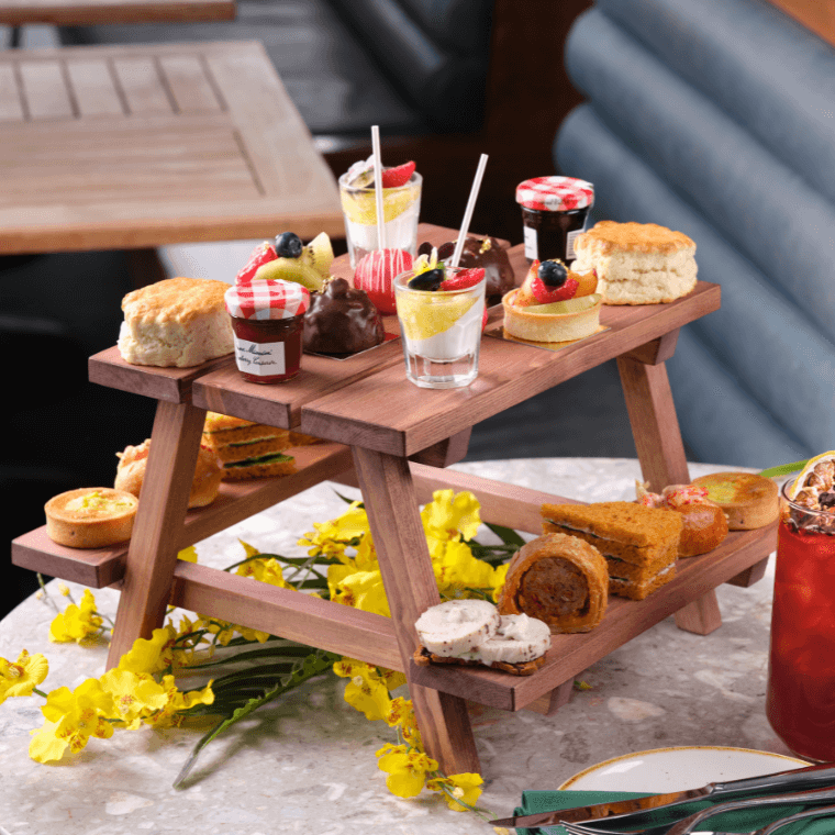 Bottomless Garden Party Afternoon Tea at Sabine Rooftop, photo credit Jodi Hinds