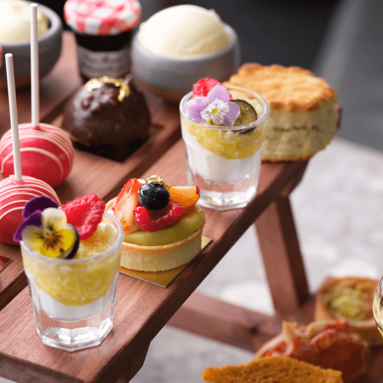 Bottomless Garden Party Afternoon Tea at Sabine Rooftop, photo credit Jodi Hinds