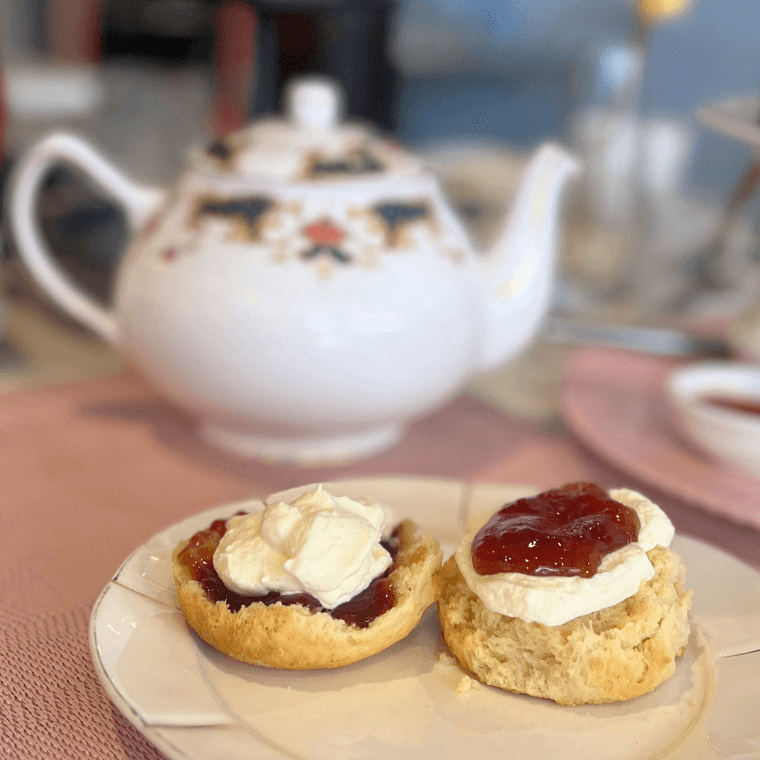 Scones with House-Made Strawberry Jam and Cream