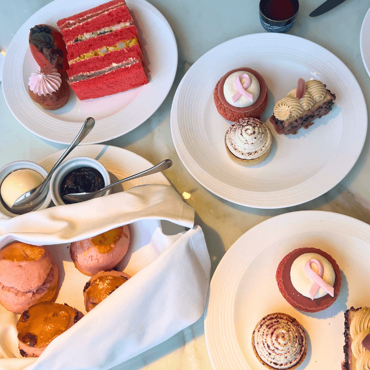 Clouds of Pink Afternoon Tea at Ting Shangri-La London
