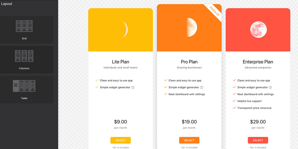 This theme uses a different kind . 11 Best WordPress Pricing Table Plugins