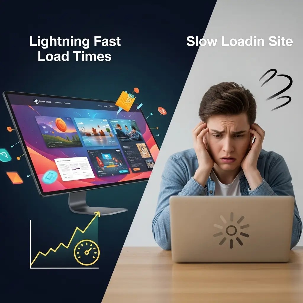 Fast Loading custom landing page design