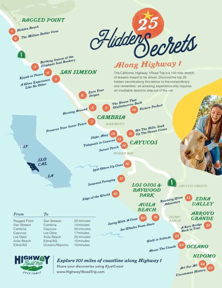 Activity Map Highway 1 Road Trip Highway 1 Road Trip Map 
