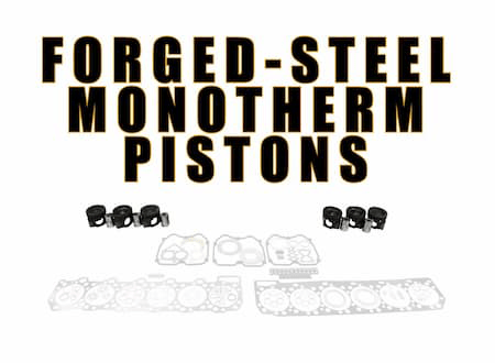 forged steel monotherm pistons for cat c15 acert inframe rebuild kit