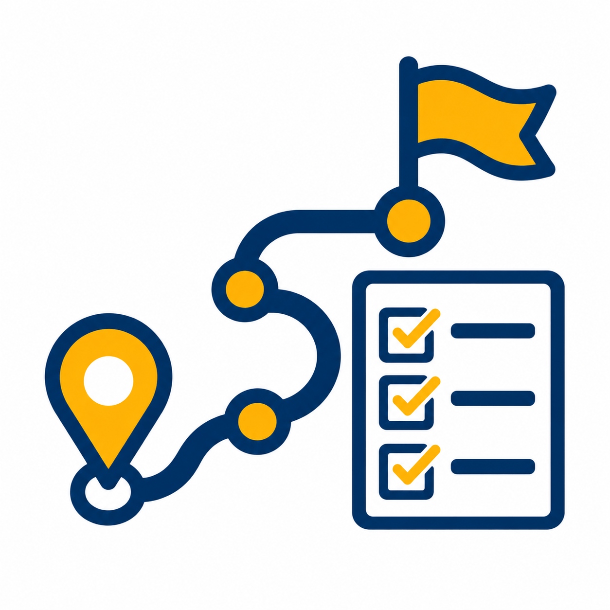 Roadmap and checklist icon representing structured MCAT preparation