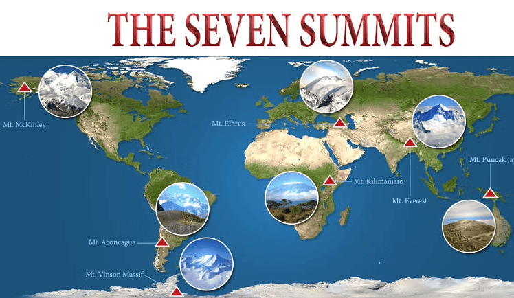 The Seven Summits Hiking Ambition The Seven Summits 1 