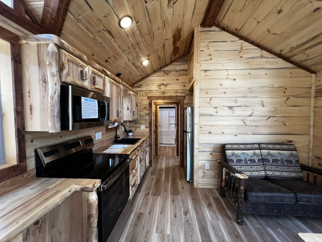 14x38 Smoky Mtn Cabin Park Model - Full Bath- On Display- AVAILABLE NOW - Image 14