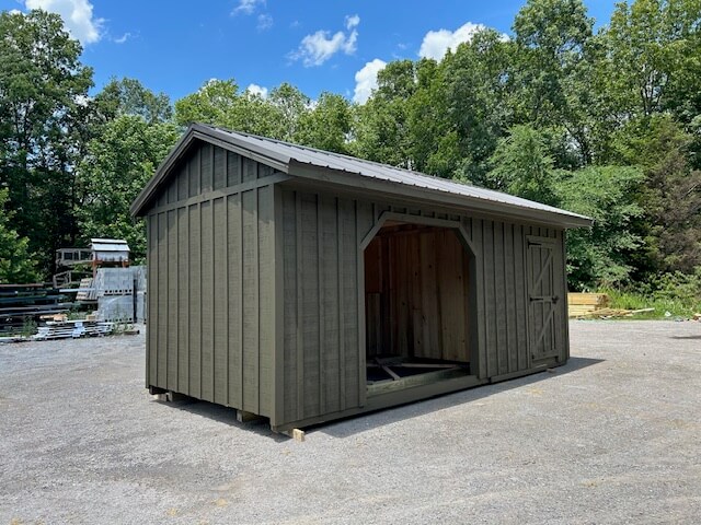 10' x 22' Run-In Shed