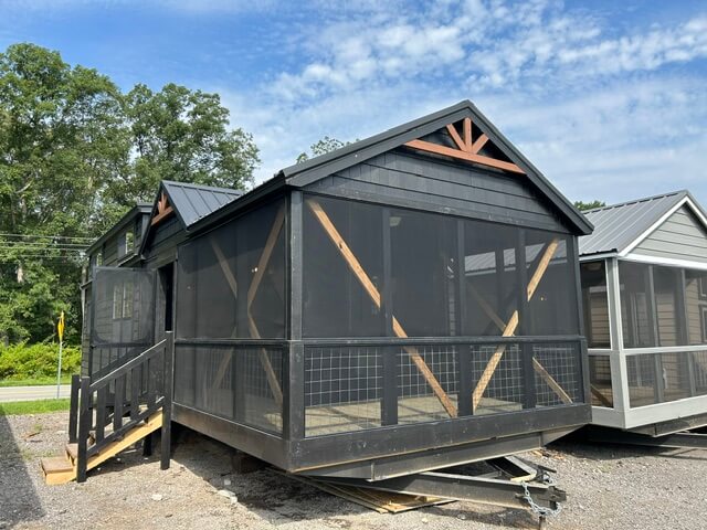 14x40 NEW LAYOUT! Lake Tahoe Park Model Cabin-Turn Key -AVAILABLE NOW