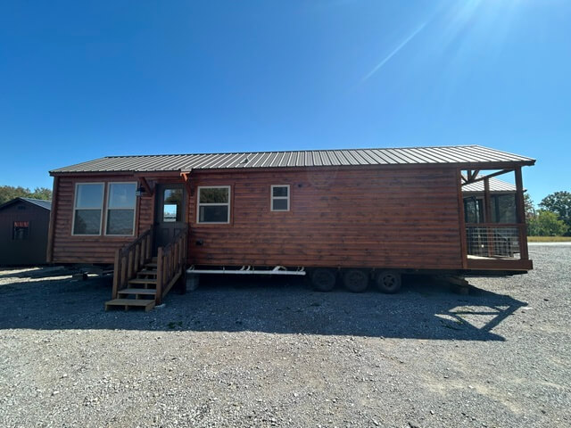 11'2"x40' Country T Cabin Park Model - Turn key- Available Now- On Display - Image 5