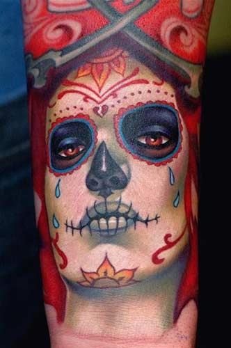 Mexican Sugar Skull Tattoos – Tatos Magazine 500_x_332_jpg