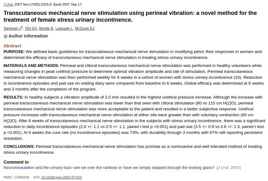 Diagram of percussive stimulation applied to the pelvic region from research study