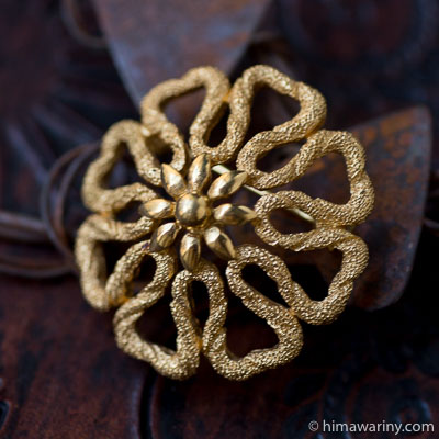 Trifari トリファリ-ダイヤダリア・ブローチ＆イヤリング・セット