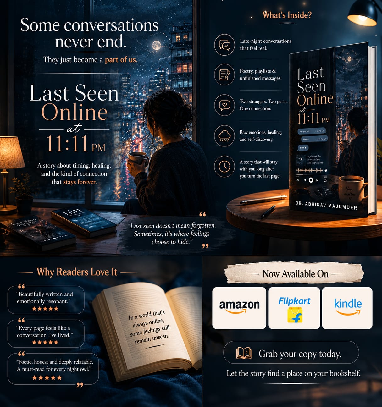 “Last Seen Online at 11:11 PM” Strikes an Emotional Chord With Readers, Bringing Love, Longing and Healing to Life