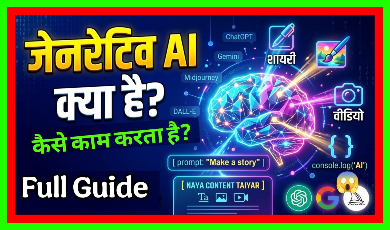 Generative AI Kya Hai aur Yeh Kaise Kaam Karta Hai? Complete Guide