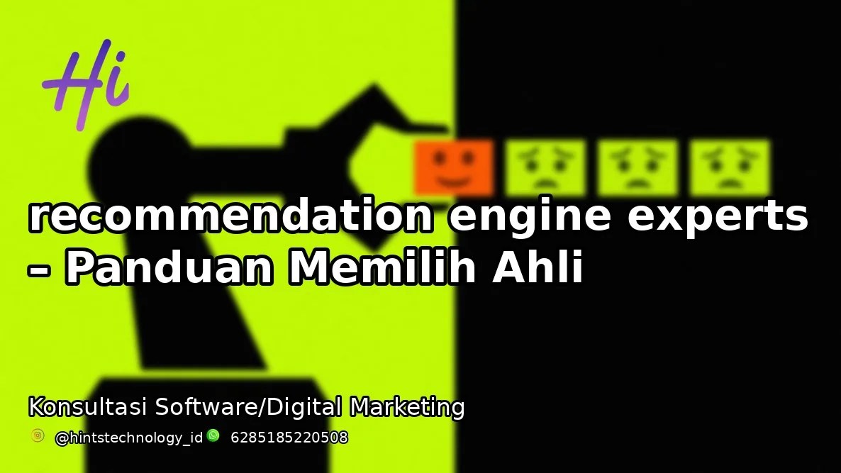 contoh tampilan sistem rekomendasi oleh recommendation engine experts - Hints Technology
