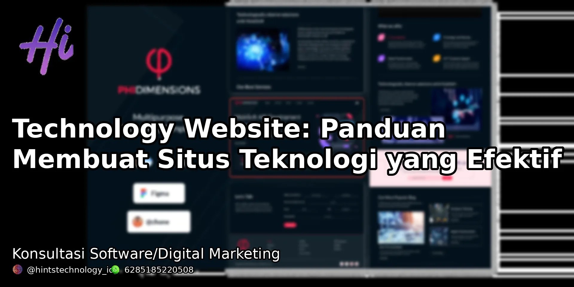 contoh tampilan technology website modern - Hints Technology