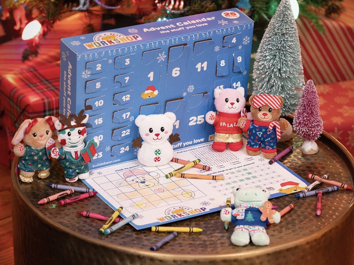 NEW 2025 Build-a-Bear Advent Calendar w/ 6 Mini Plush Only 