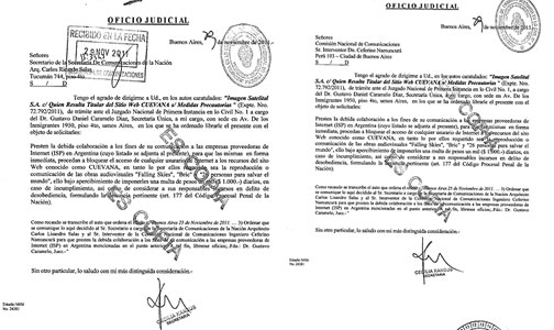 La justicia Argentina ordena bloquear a Cuevana
