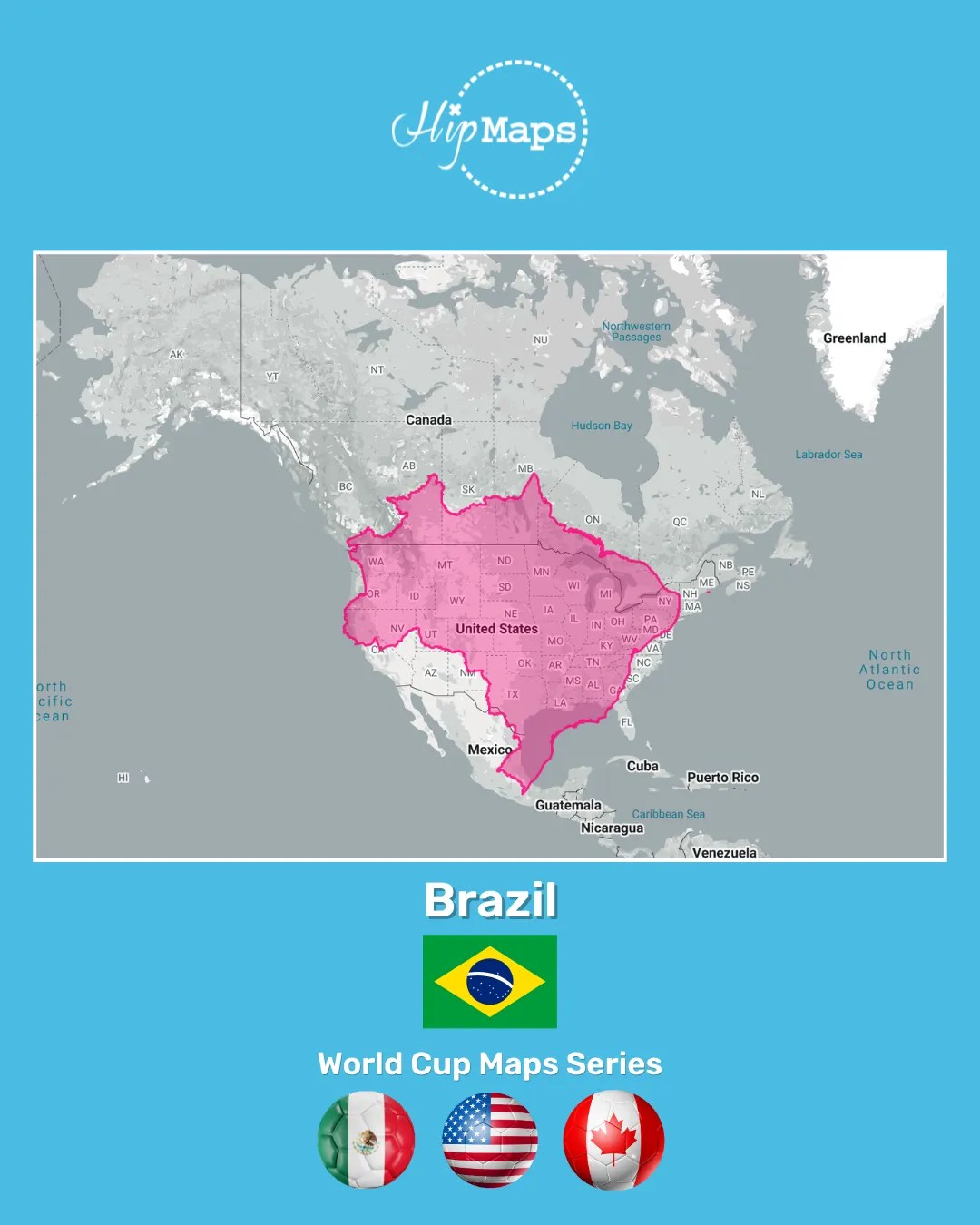 2026 World Cup Map Series Perspective On The Size Of 7 