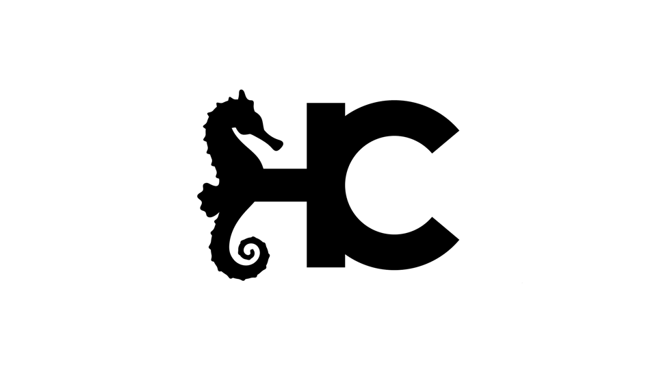 Hippocampus Creative logo animation depicting design, sketching and final painting.